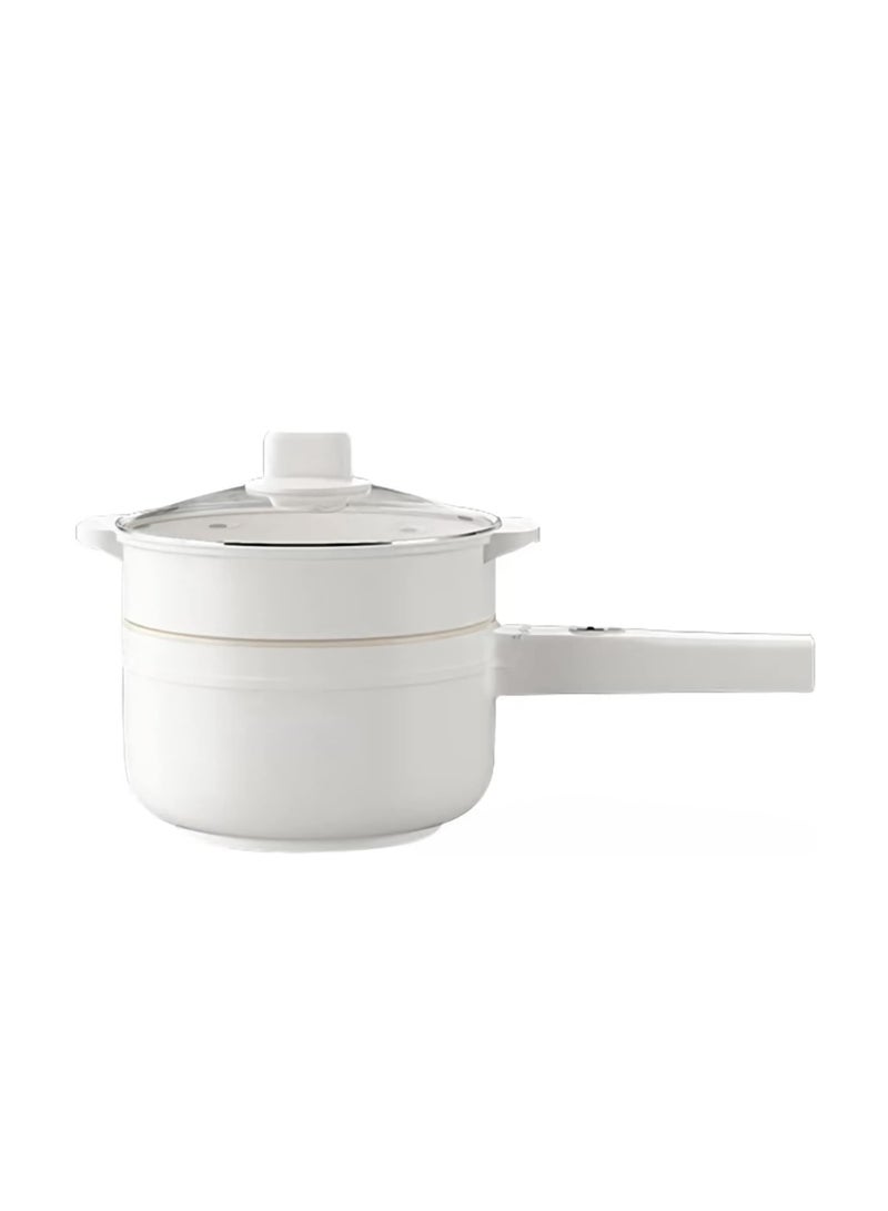 Dubkart 1.8L Electric Hot Pot with Steamer and Temperature Control - Non-Stick Electric Cooker,(1.8 L) - Image 1