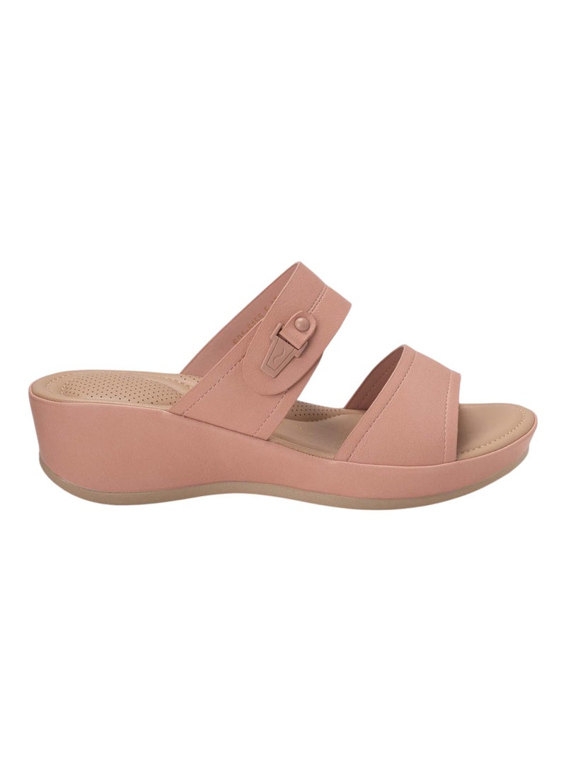Bata Comfit Casual Wedge Sandals - Image 1