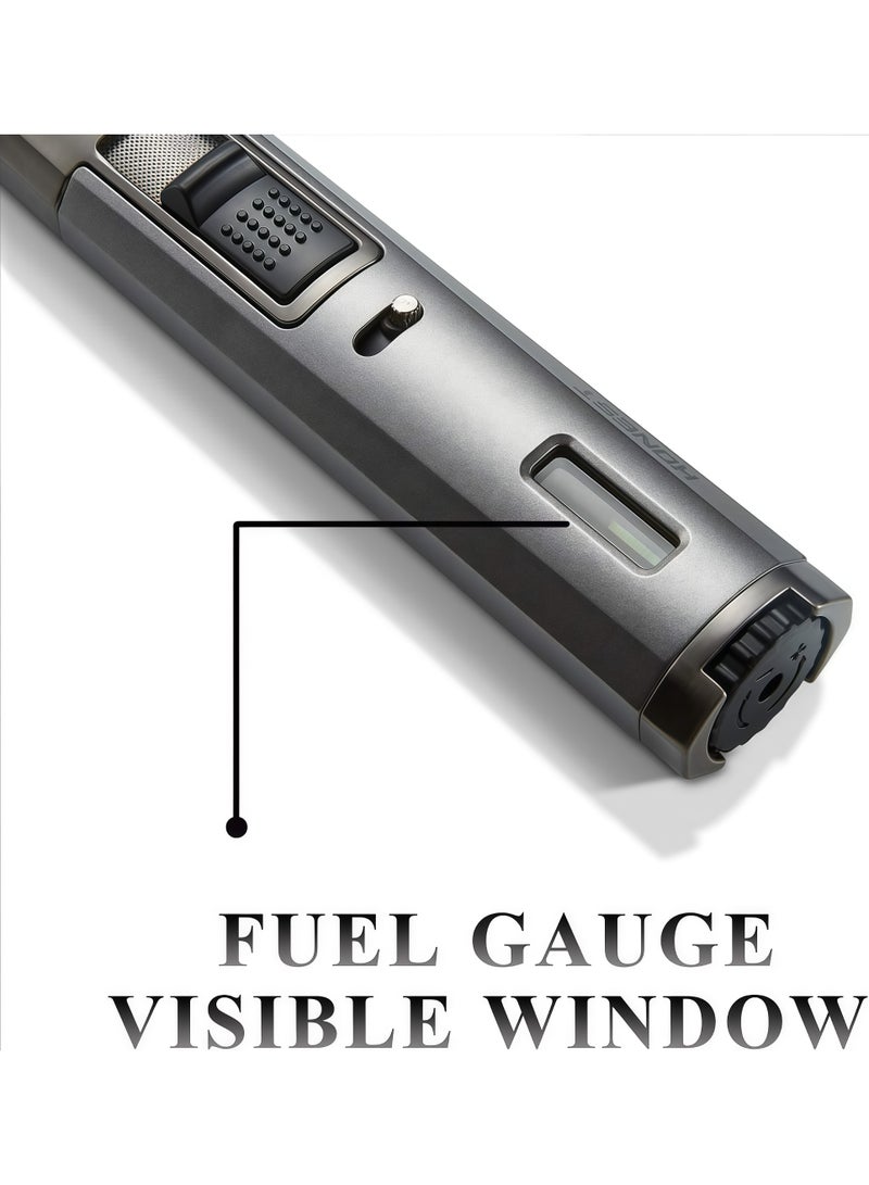 2 Pack Torch Lighters, Refillable Butane Gas Lighter Adjustable Double Jet Flame Windproof Lighter for Grill BBQ Camping(Without Gas) - Image 4