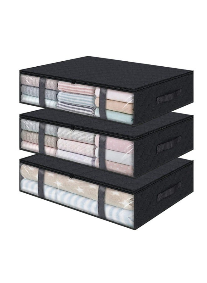 MIXDE 3-pack Storage Box For Clothes, Foldable Storage Bag Under The Bed  - Image 1