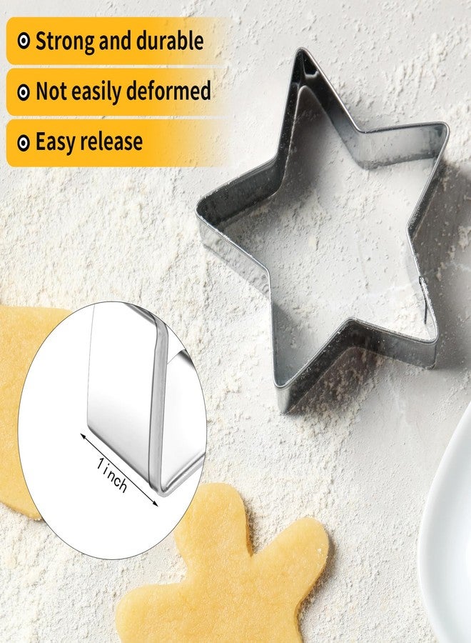 Sliverdew 4 PCS Stainless Steel Biscuit Cutters Baby Shower Cookie Cutters, Eid Mubarak Mini Cookie Cutter Set for Baby Shower, Birthday Party, Cake, Handmade Supplies - Image 5