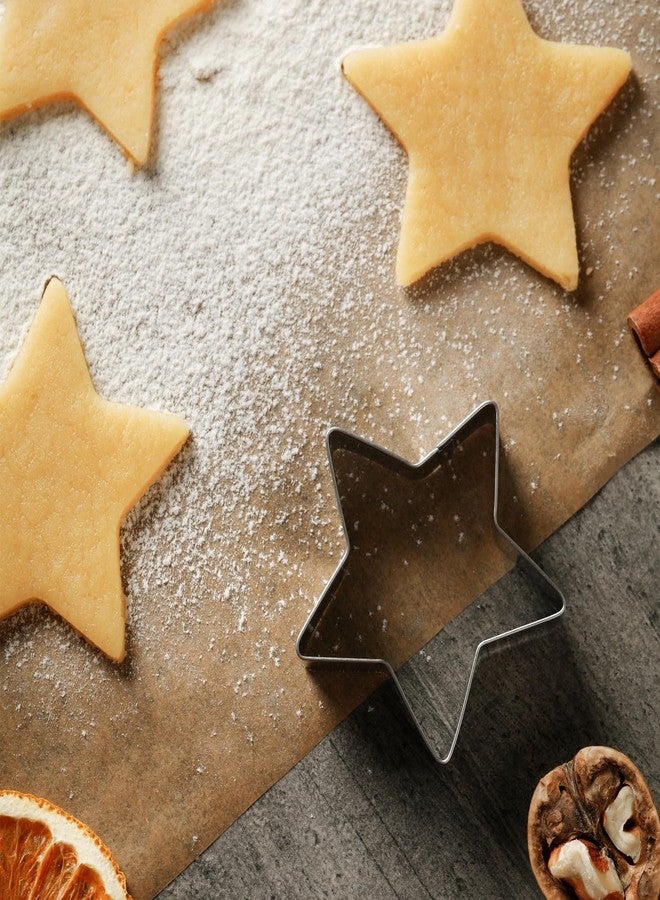 Sliverdew 4 PCS Stainless Steel Biscuit Cutters Baby Shower Cookie Cutters, Eid Mubarak Mini Cookie Cutter Set for Baby Shower, Birthday Party, Cake, Handmade Supplies - Image 4