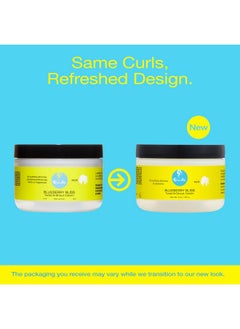 كيرلز كريم Curls Blueberry Bliss Twist-N-Shout - 8 أونصة، للحصول على تجعيدات وضفائر مثالية، لجميع أنواع الشعر الطبيعية، يضيف لمعانًا ورطوبة وتحديدًا للشعر  - Image 2