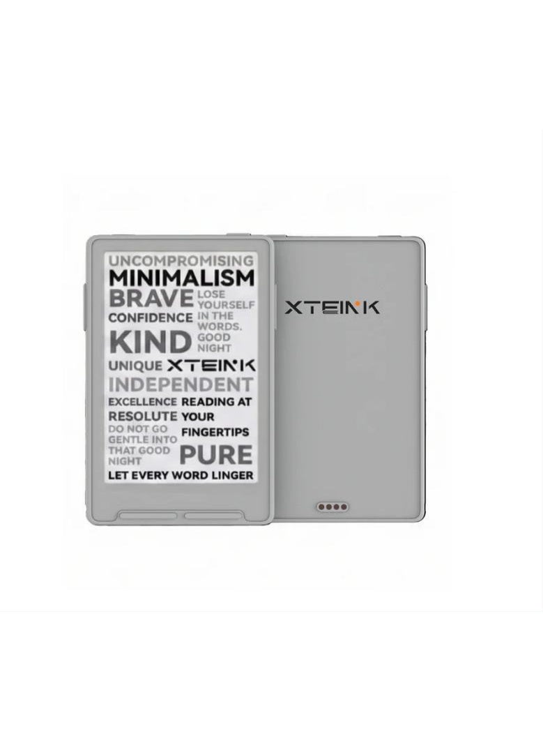 قارئ كتب إلكترونية XTEINK X3، شاشة حبر إلكتروني 3.7 بوصة، لون أبيض ناصع، محمول باليد، ذاكرة 16 جيجابايت قابلة للتوسيع