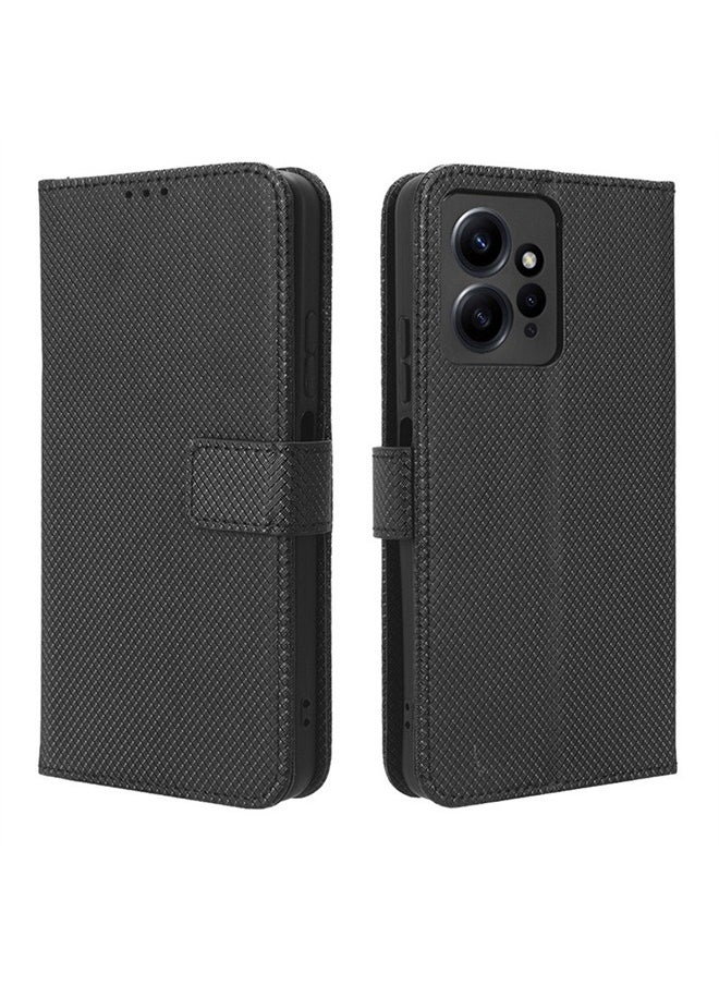 SNBFA Case Cover for Redmi Note 12 4G With Full Body Camera Len Protector PU Leather Wallet Card Holder Shockproof Protective Back Cover With Release Hand Phone Daily Video Kickstand  - Image 2