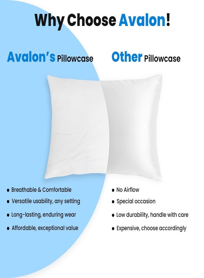 Avalonbedding Avalon Bedding Pillow Cases Standard Size White Pillow Cases Set of 12 Cotton Blend 200 TC Soft & Breathable Perfect for Home & Hospital, Hotel Quality Queen Pillow Protectors 30x20 Inches - Image 5
