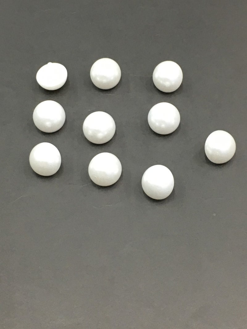 Karan Tuhafiye Karan Haberdashery Pearl Button Blouse Button Set of 10 White - Image 1