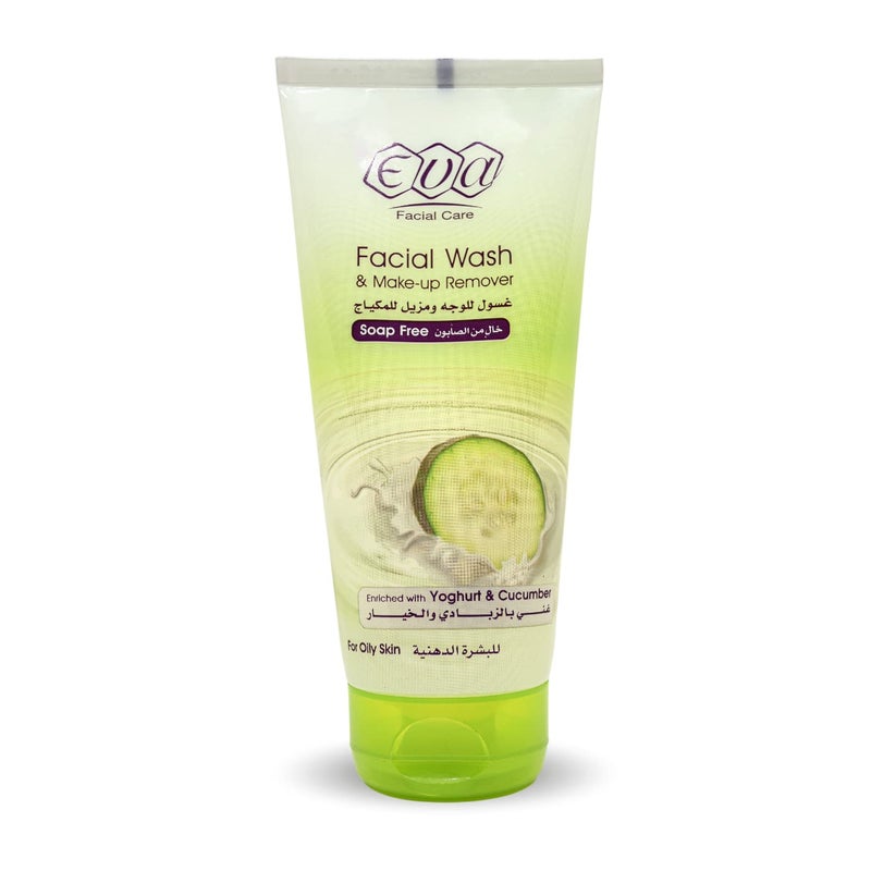 507 oz 150 ml Eva Facial Wash And Make Up Remover Enriched With Cucumber And Yoghurt This Natural Blend Revives Your Skin Balances Its Level And Thus Reduces Dehydration For Oily Skin