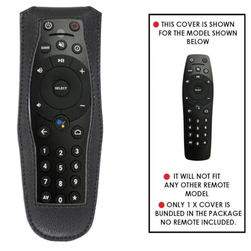 Zaoma PU Leather Cover Holder Flip Case Cover Compatible for Remote of tata Sky Binge Plus Remote Control (Black) - Image 2