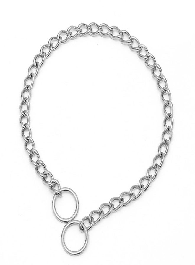 Weimostar Stainless Steel Slip P Dog Chain Collars for Small Dogs, Link Training CollarMartingale Collars Puppy Chain for XXS Small Medium Large Dogs, XS Silver - Image 4
