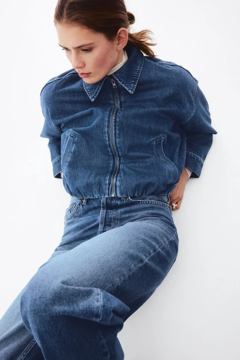 H&M  Oversized denim jacket for Women | Best Price UAE