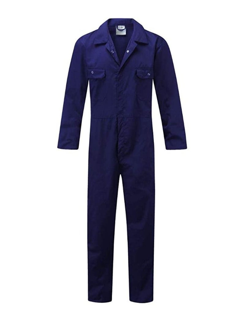 Generic - Uniform Long Sleeve Work Ware Cotton Coverall Dark Blue - Image 1
