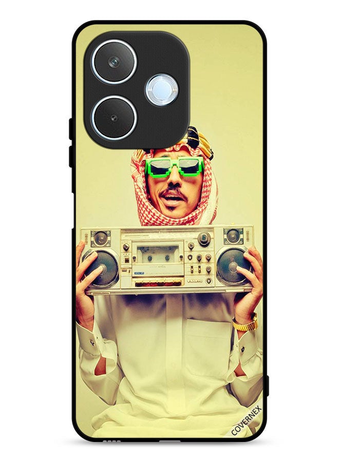 Covernex Oppo A5 Pro Protective Case Cover Holding Vintage Music Device - Image 1