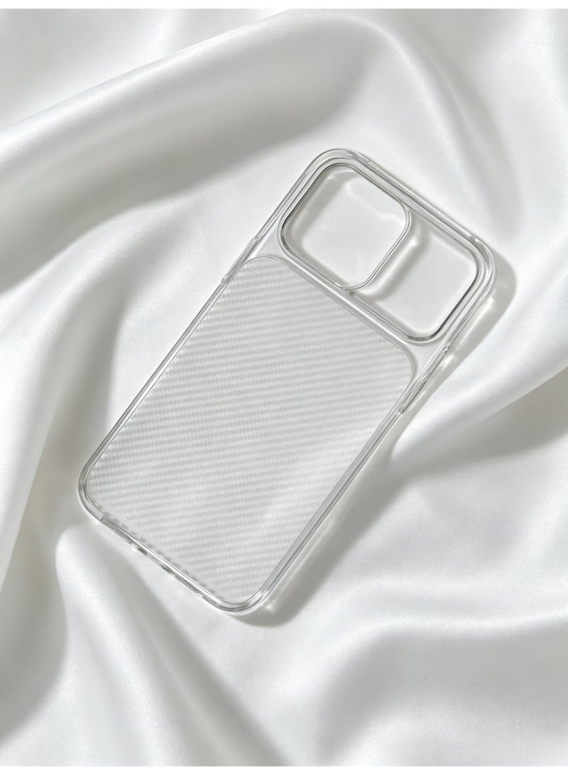 Transparent iPhone 16 Pro Max Case with Tactile Textured Grip - Image 2