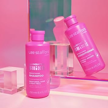 Lee Stafford Smoothing Conditioner Illuminate Shine Best for Dry Dull Hair Lightweight Cream for A High Gloss Sleek Silk Shiny Finish Infused with Marula Oil for Rich Moisture 250 ml - Image 5