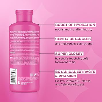 Lee Stafford Smoothing Conditioner Illuminate Shine Best for Dry Dull Hair Lightweight Cream for A High Gloss Sleek Silk Shiny Finish Infused with Marula Oil for Rich Moisture 250 ml - Image 3