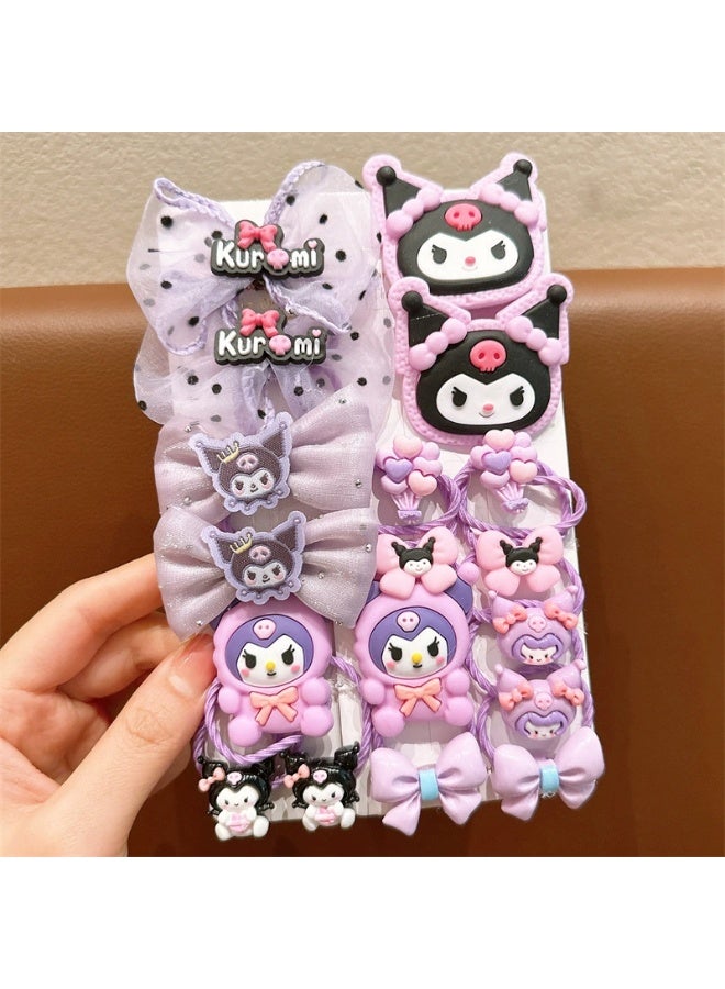Kuromi children's rubber band for girls does not hurt hair and has good elasticity - Image 1