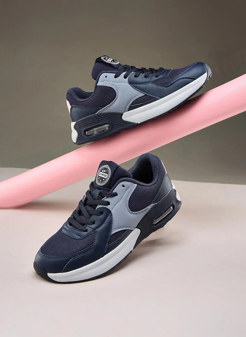 Campus MYSTERY Women Mystery Memory Foam Lace-Up Sneakers-Navy for Women | Best Price UAE