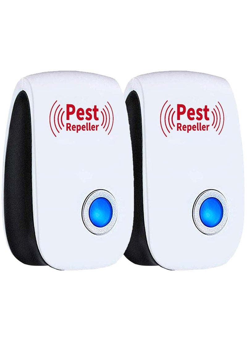 VITION 2 Pack Of Ultrasonic Pest Repeller Plug in Insects Electronic Pest Repellent Rodent Repellent Indoor Pest Control for Home Kitchen Office - Image 1