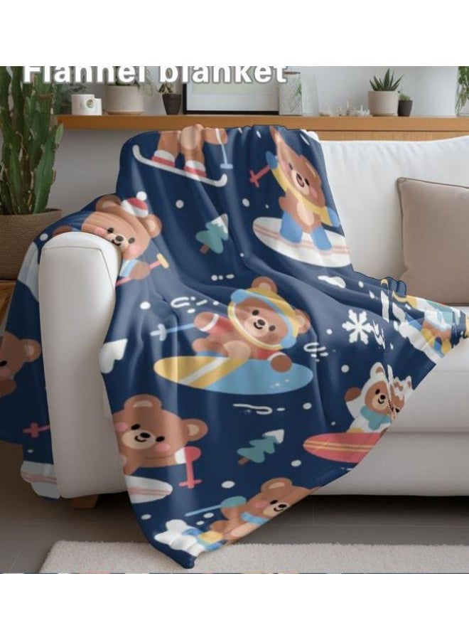 عام بطانية رقيقة من الفانيلا (حرارة ومريحة، ومناسبة للنوم واستخدام اللعبة والغبار والرمل) 150 سم * 200 سم - 557 - Image 4