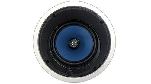 Silver Ticket Products 82AC Silver Ticket in-Ceiling Speaker with Pivoting Tweeter & Angled Woofer (8 Inch Angled in-Ceiling) 11.3 inch Overall Size - Image 1