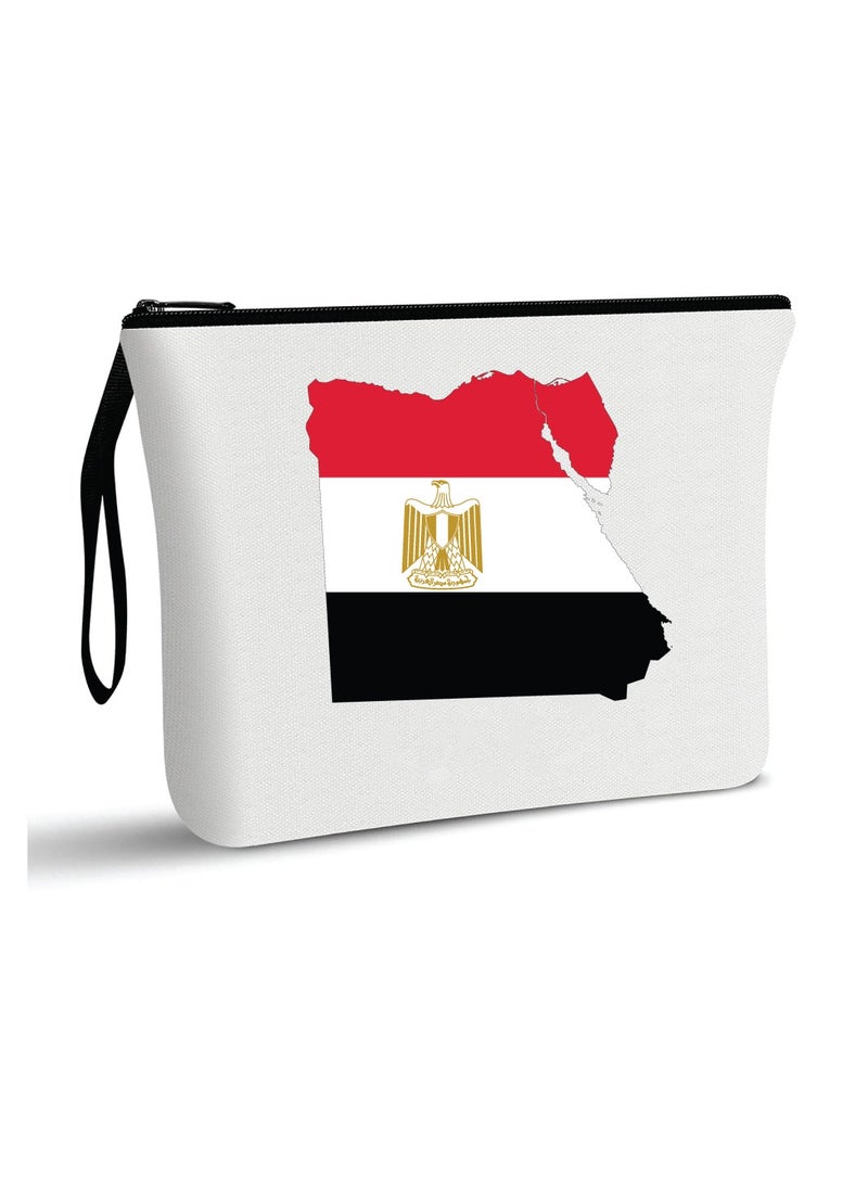 حقيبة مستحضرات التجميل لليوم الوطني المصري-مصر مع حقيبة المكياج هذه-مثالية لعيد الاستقلال المصري مع حقيبة مستحضرات التجميل الأنيقة هذه - Image 1