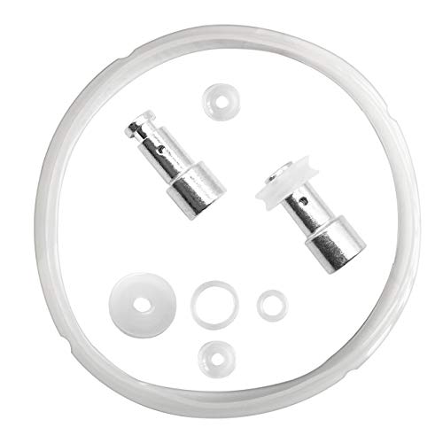 ACKLLR Silicone Sealing Ring Clear + Pressure Cookers Gasket + Universal Replacement Floater and Sealer for 5/6 Quart Models - Image 1