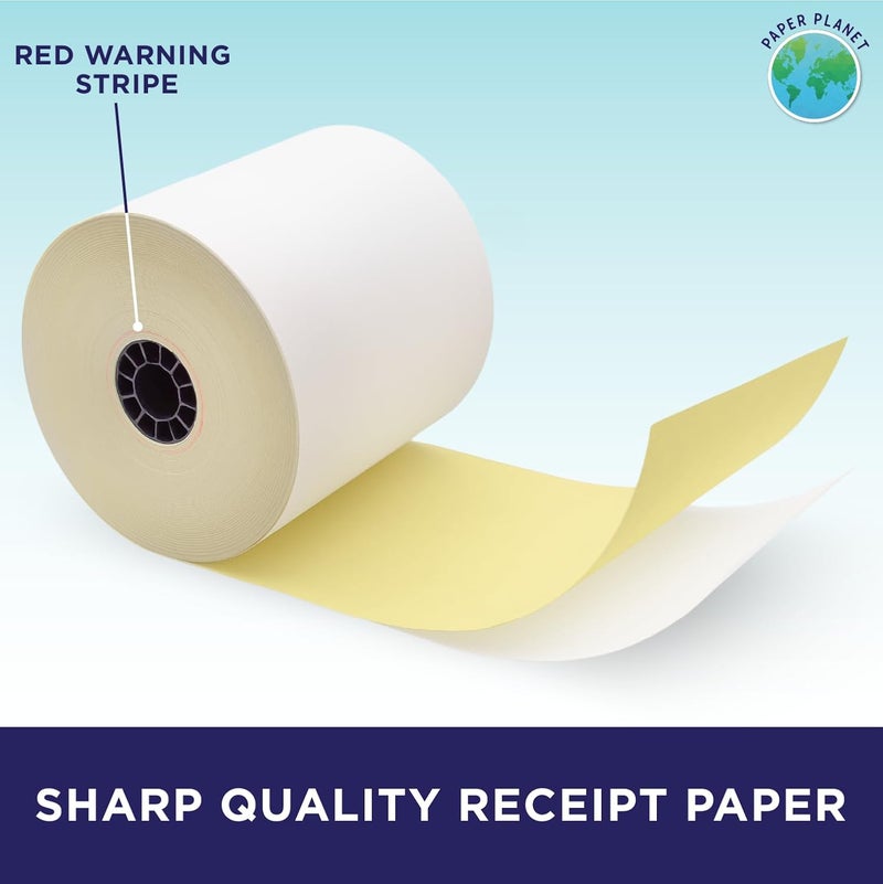 PaperPlanet Toast Kitchen Printer Supplies (2-Ply (White/Yellow) 18 Rolls) - Image 4