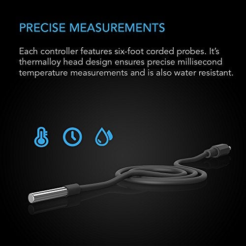 AC Infinity Controller 1, Thermal Trigger for AIRPLATE, MULTIFAN, USB Fans and Devices. Computer, AV Cabinet, Home Theater Cooling. - Image 4