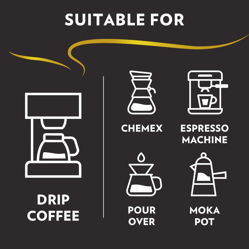 Lavazza medium_roast, Ground Coffee - Caffe Espresso - 8 oz - 2 pk - Image 5