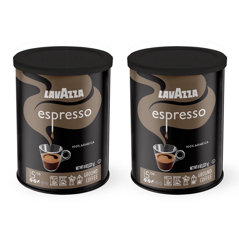 Lavazza medium_roast, Ground Coffee - Caffe Espresso - 8 oz - 2 pk - Image 1