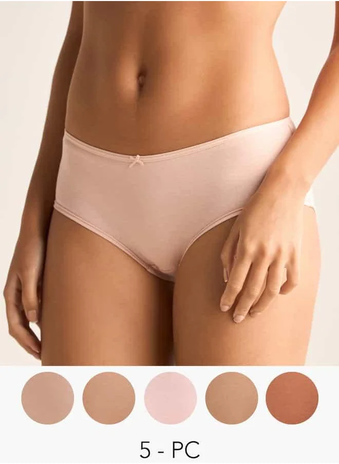 فاف Set of 5 - Briefs with Bow Detail