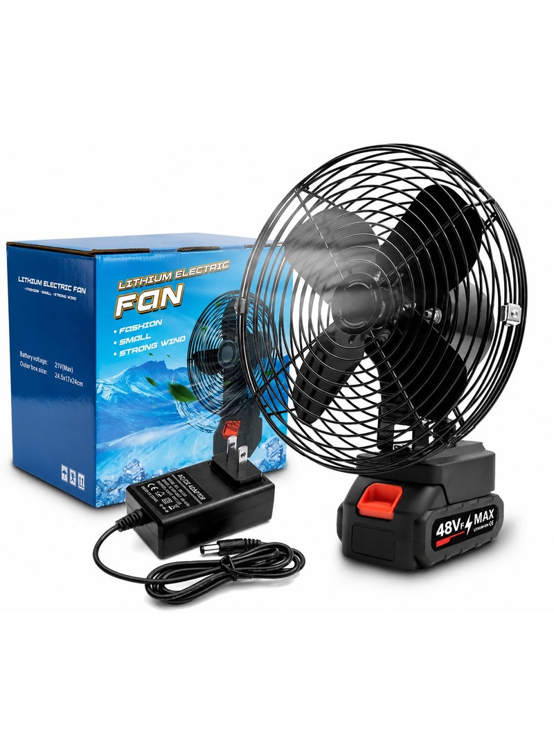MOMENT Portable Rechargeable Camping Fan 21V Battery Powered | Powerful Airflow, Low Noise, Cordless Outdoor Cooling Fan, Compatible with 48VF MAX Battery - Image 1