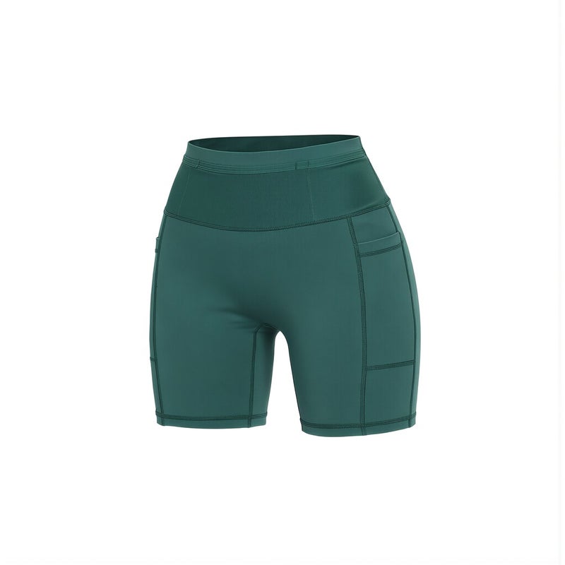 No Ride Up No Sticky No Chafe Workout Shorts Women Anti Fall Pocket Black S - Image 1