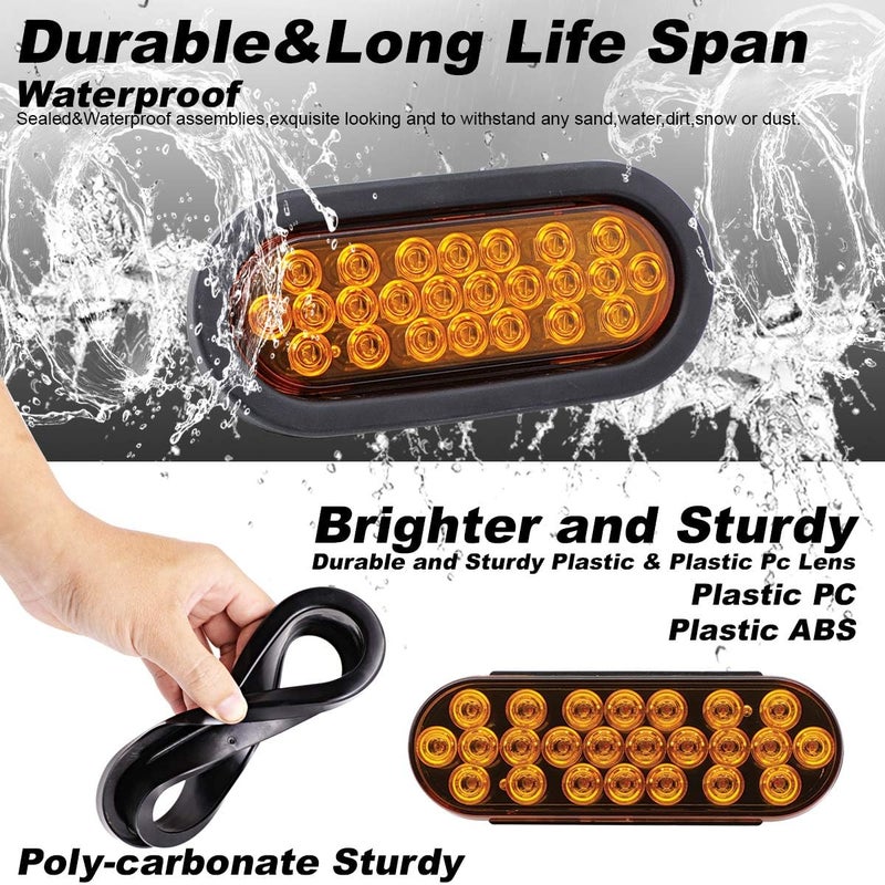 Ledvillage 6 Inch Amber LED Trailer Marker Tail Light - Image 4