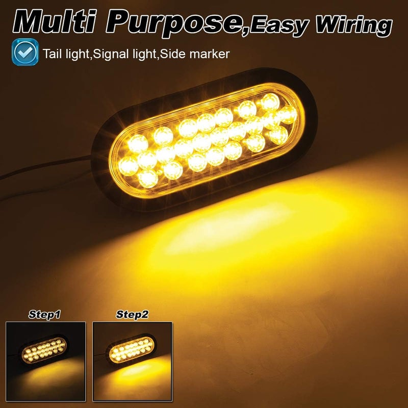 Ledvillage 6 Inch Amber LED Trailer Marker Tail Light - Image 3