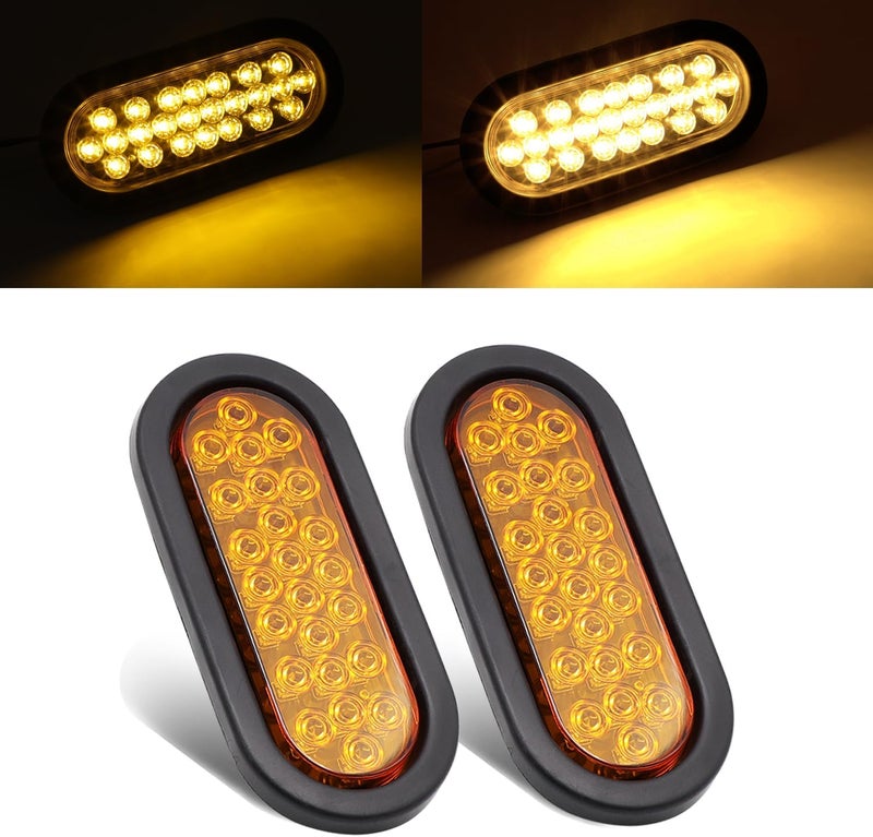 Ledvillage 6 Inch Amber LED Trailer Marker Tail Light - Image 1