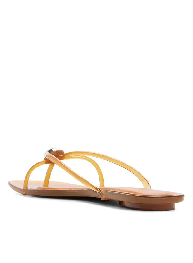 Aldo  Clearlie Ladies Brown Flat Sandals for Women | Best Price UAE