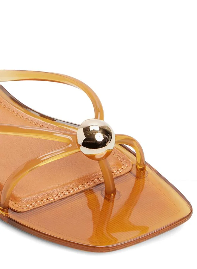 Aldo  Clearlie Ladies Brown Flat Sandals for Women | Best Price UAE