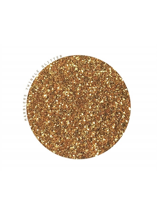 MARBLERS Twinkle Face & Body Glitter [Dark Gold] 0.18oz (5g) | Fine | Non-Toxic | Vegan | Cruelty-Free | Ethically Sourced | Festival Makeup | Eye, Hair, Nail, Eyeshadow | Cosmetic Grade - Image 2