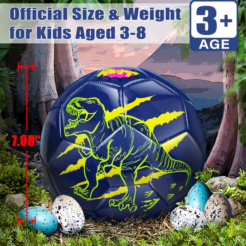 Champhox Size 3 Soccer Ball for Boys Kid Ages 3 4-6 6-8 Outdoors Indoor Sports Recreation Soccer Ball for Boys Toddlers Children Christmas Birthday - Image 2