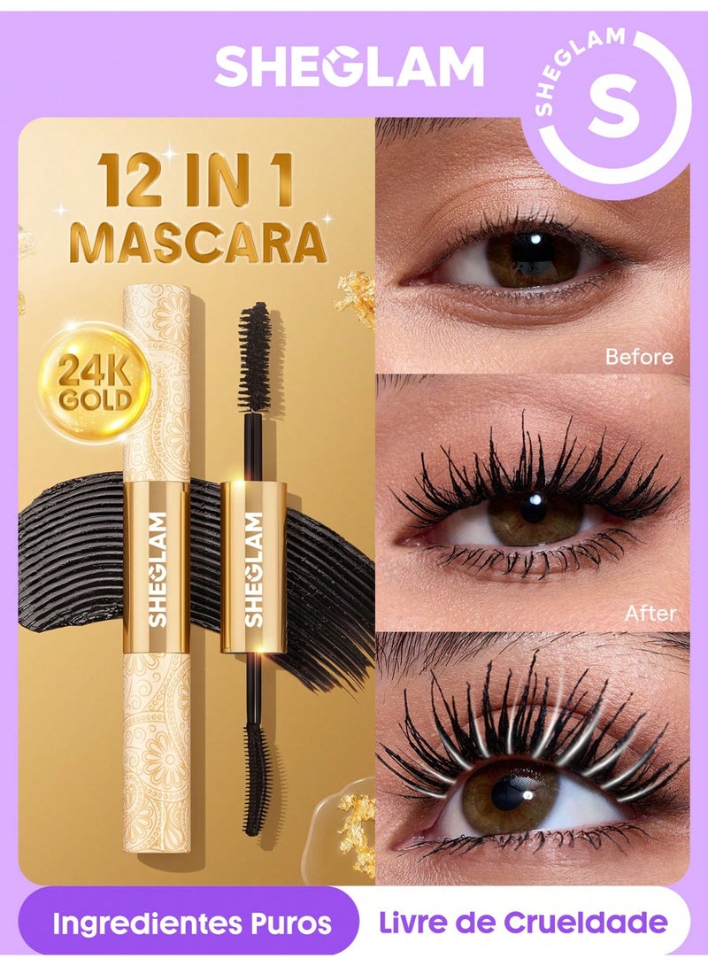 SHEGLAM SG All-In-1 24K Multi Effect Mascara Waterproof Black - Image 2