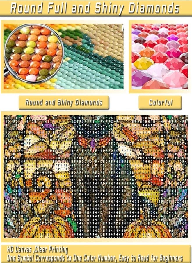 KICHANG Halloween Diamond Painting Diamond Art Kits for Adults,Stained Glass Black Cat Diamond Art,5D Diamond Painting Accessories Diamond Art Kits,Round Full Drill Art Kits- Decor&Gift-11.8x11.8in - Image 5