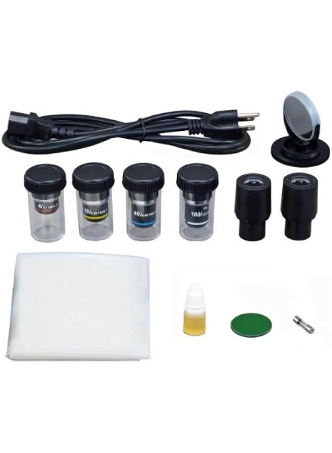 Arabest 40X-1000X Compound Trinocular Replaceable LED Microscope with 3MP USB Camera  - Image 3