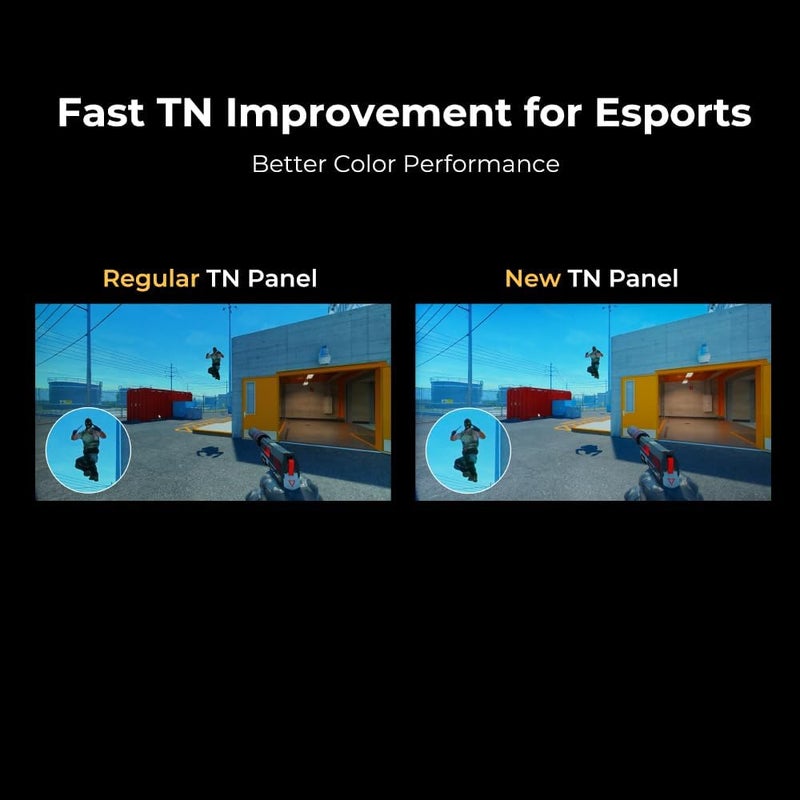 بين كيو Zowie XL2546X+ 280Hz 24" Fast TN Gaming Monitor for Esports, Motion Clarity DyAc 2, 1080p, S Switch, Shielding Hood, Industrial Grade Bearing Height Adjustment [XL2546K 240hz Replacement] Gray Gray - Image 5