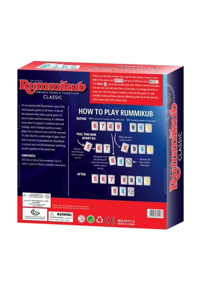 Rummikub Four Player Edition The Classic Rummy Tile Game More Tiles And More Players For More Fun Blue - Image 2