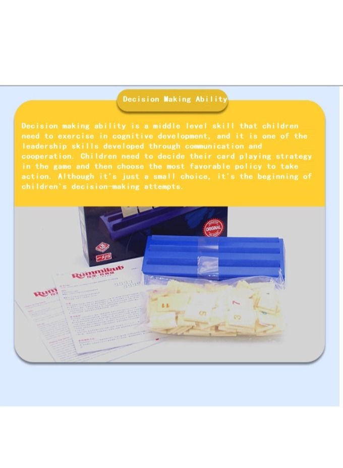 Rummikub Four Player Edition The Classic Rummy Tile Game More Tiles And More Players For More Fun Blue - Image 3