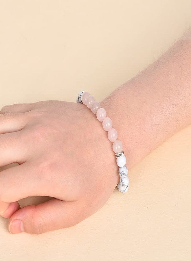 YangQian Happy Birthday Gifts Bracelet for Women Mom Daughter Bff Bead Bracelet with Engraved Bday Gift Card Birthday Presents for Women Ladies Birthdate Bracelet Accessories Gifts for Friend Female Couple Wife - Image 5