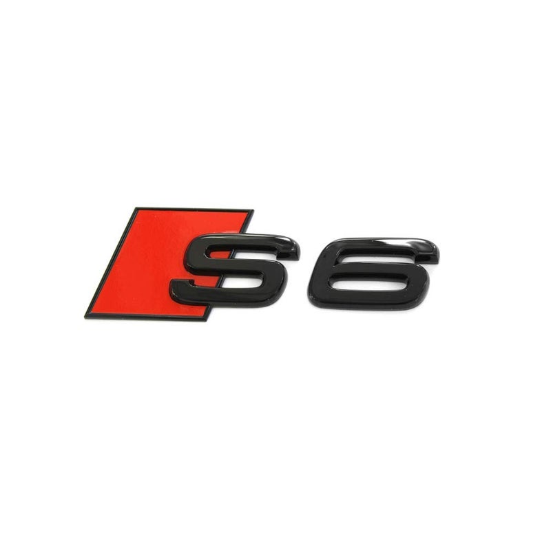Audi 4K0071804 Lettering S6 BlackRed Tuning Black Edition Emblem