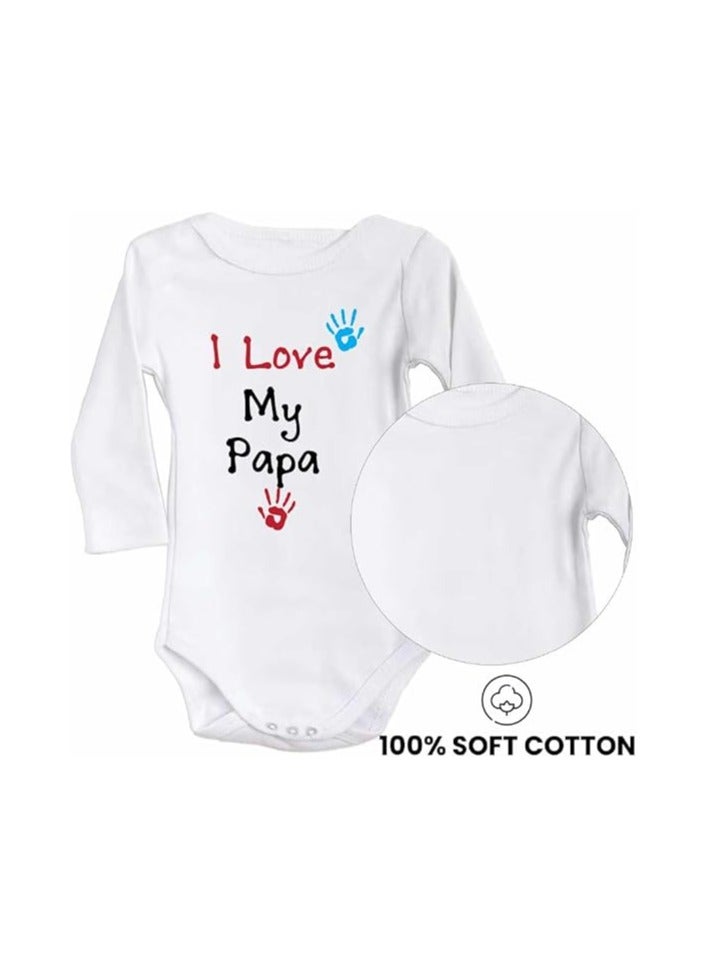 PRINTSHOP4ME Pack Of 2 Baby Romper Mama And Papa Printed-Soft Cotton Long Sleeve Bodysuits For Newborns,Infants And Toddlers-Unisex Baby Onesies For Boys And Girls - Image 4